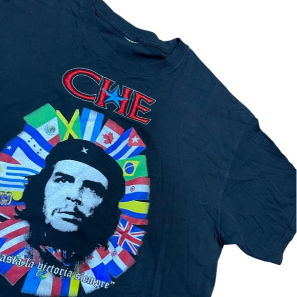 Embroidered Che Guevara Vintage Short Sleeve Tee - Picture 2 of 6